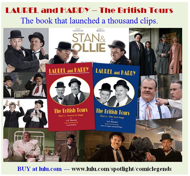 The book of the film 'Stan & Ollie' - 'Laurel and Hardy The British Tours'